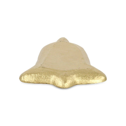 5" Gold Cast Iron Christmas Bell Trinket Tray