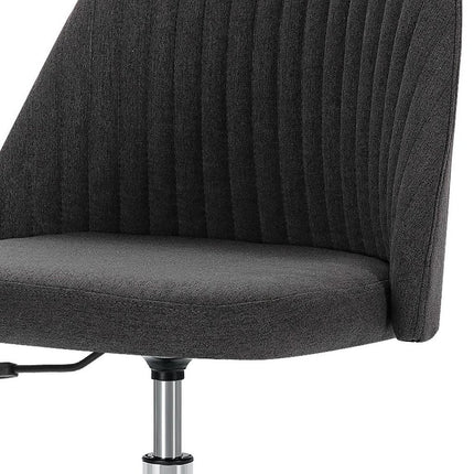 Pink and Silver Adjustable Height Swivel Rolling Office Chair HomeRoots