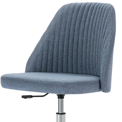 Pink and Silver Adjustable Height Swivel Rolling Office Chair HomeRoots