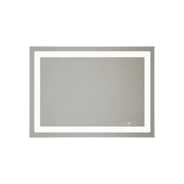 24" Clear Lighted Frameless Bathroom Vanity Mirror