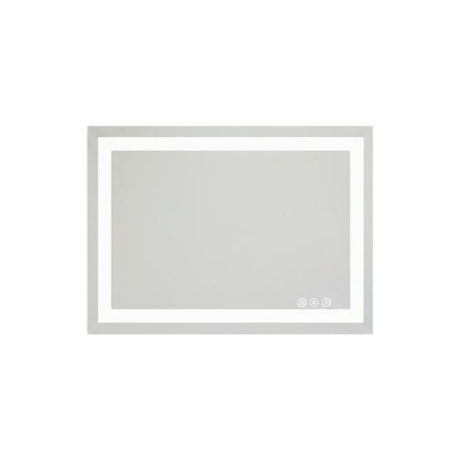 20" Clear Lighted Frameless Bathroom Vanity Mirror
