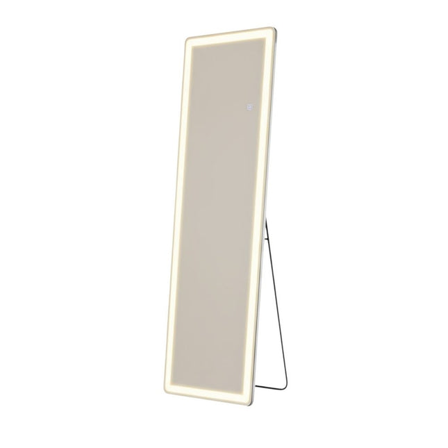 60" Clear Lighted Freestanding and Wall Mount Frameless Full Length Mirror HomeRoots