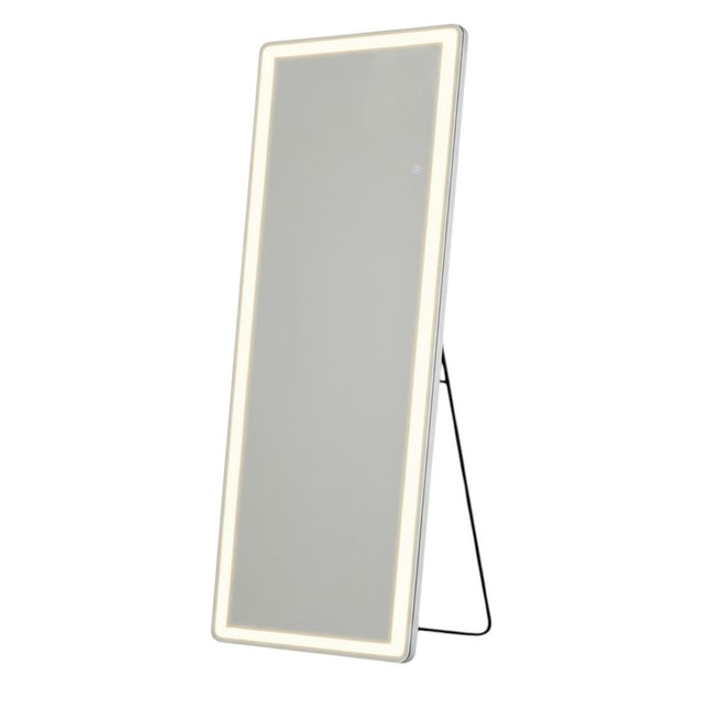 71" Clear Lighted Freestanding and Wall Mount Frameless Full Length Mirror
