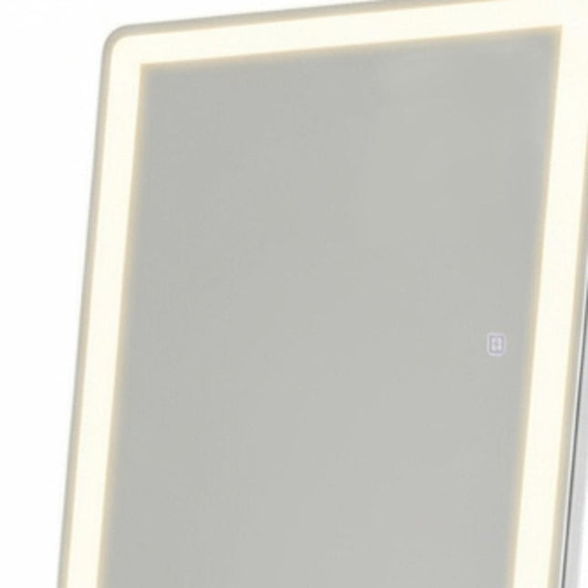 71" Clear Lighted Freestanding and Wall Mount Frameless Full Length Mirror HomeRoots