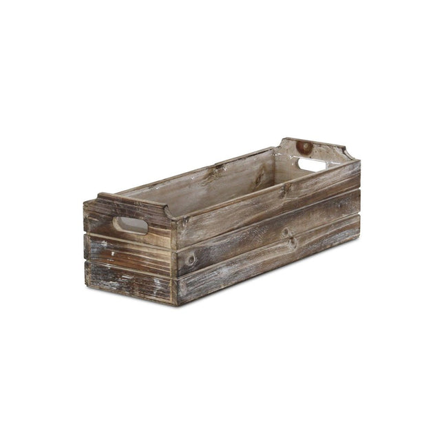 Brown Wood Rectangular Distressed Planter Box HomeRoots