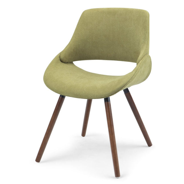 Neon Green and Natural Solid Wood Dining Parsons Chair HomeRoots