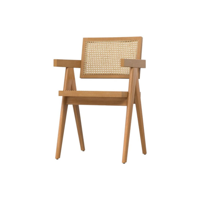 Set of Two Natural Solid Wood Dining Parsons Chairs HomeRoots