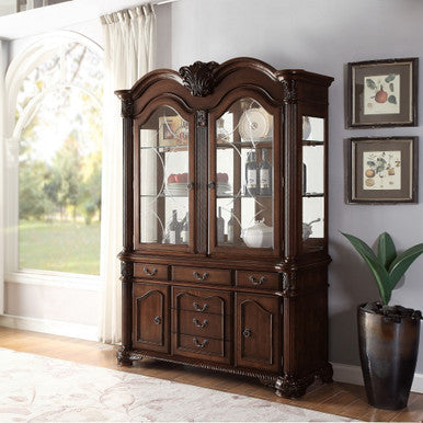 ACME 64079A Chateau De Ville Espresso Hutch & Buffet ACME Furniture