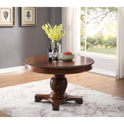 ACME 64170 Chateau De Ville Dining Table, Cherry (1Set/2Ctn)