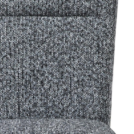 Set of Two Gray and Brown Upholstered Dining Side Chairs