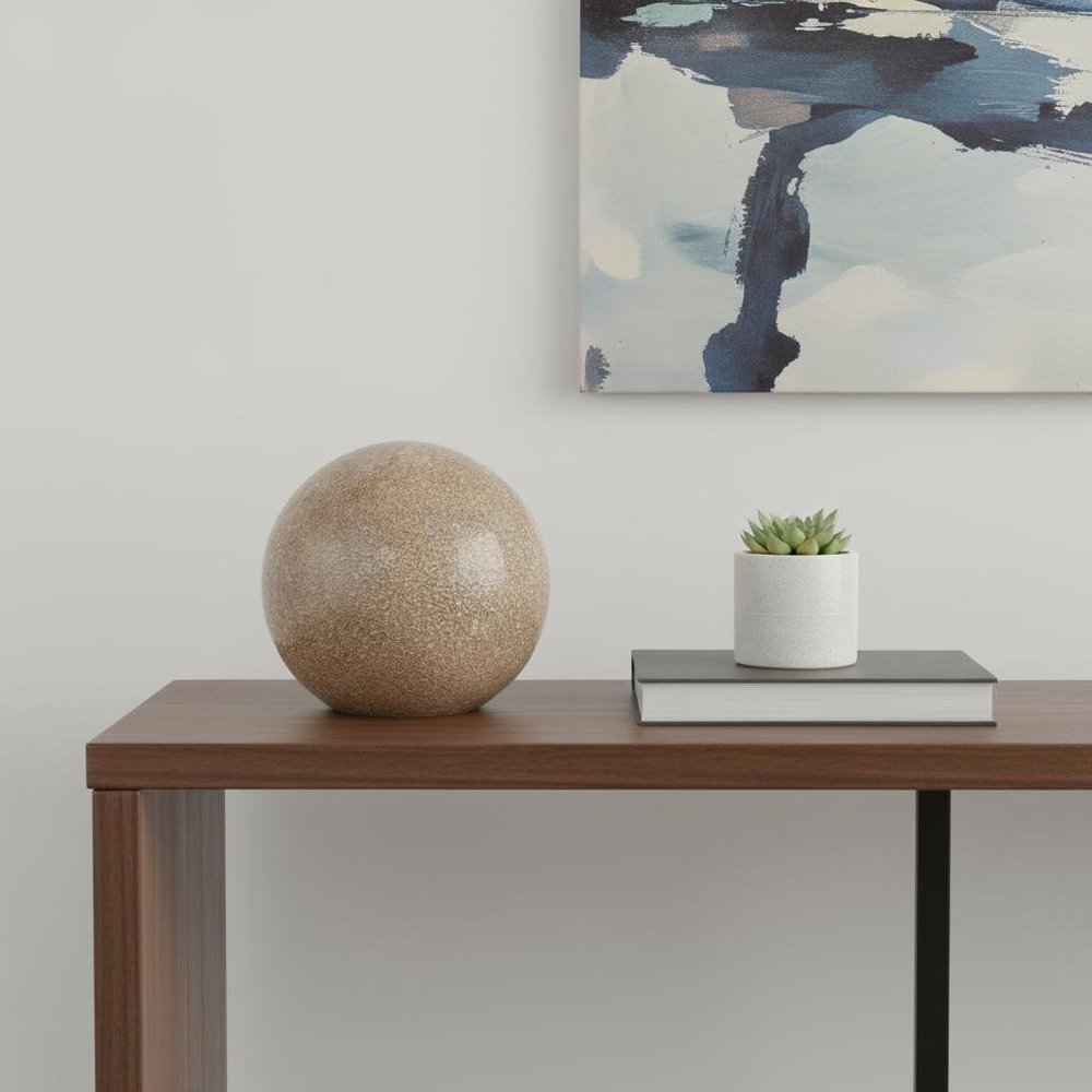 8" Champagne Globe Table Lamp