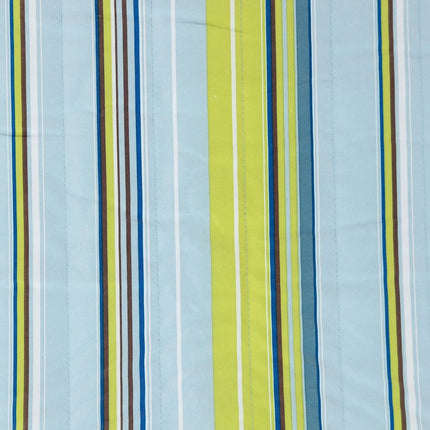 Aqua And Lime Green Striped Double Hammock HomeRoots
