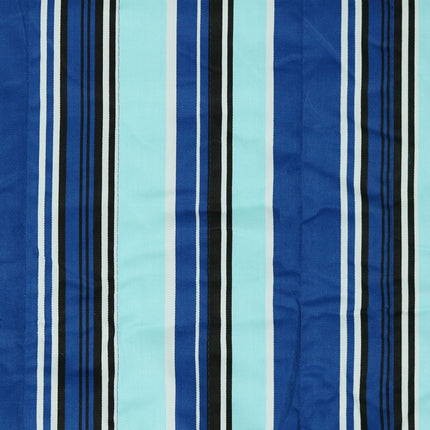 Light Blue And Dark Blue Striped Double Hammock HomeRoots