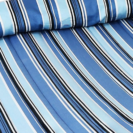 Light Blue And Dark Blue Striped Double Hammock HomeRoots