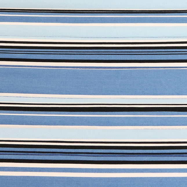 Light Blue And Dark Blue Striped Double Hammock HomeRoots