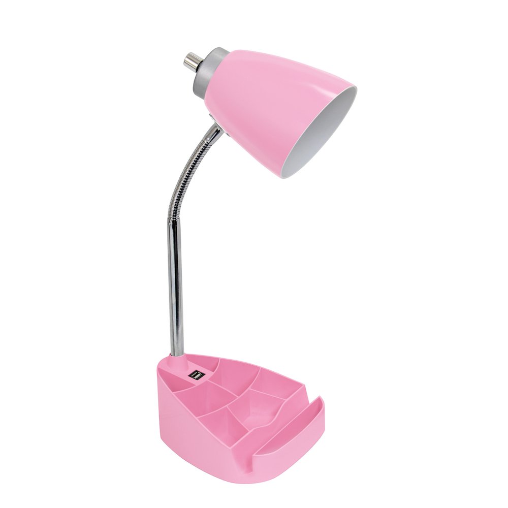 19" Pink USB Table Lamp