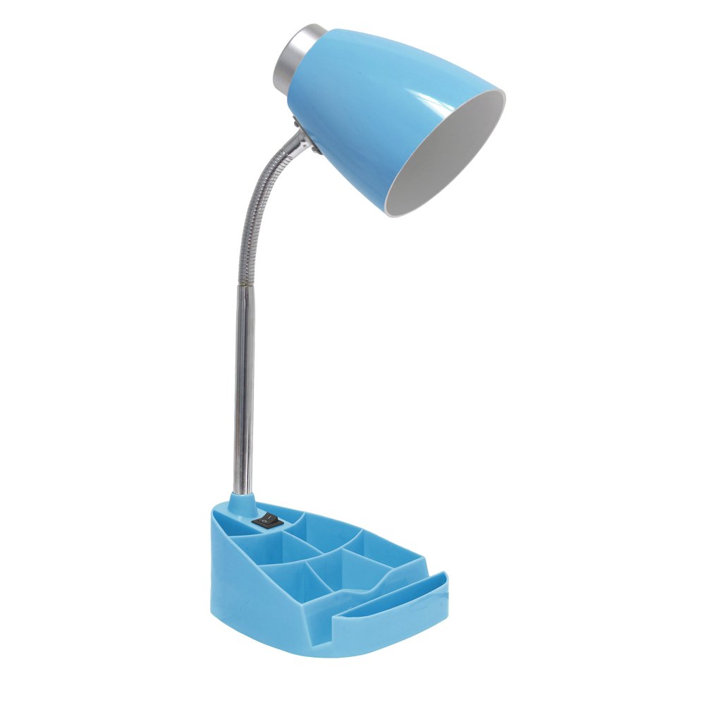 19" Blue Swing Arm Table Lamp