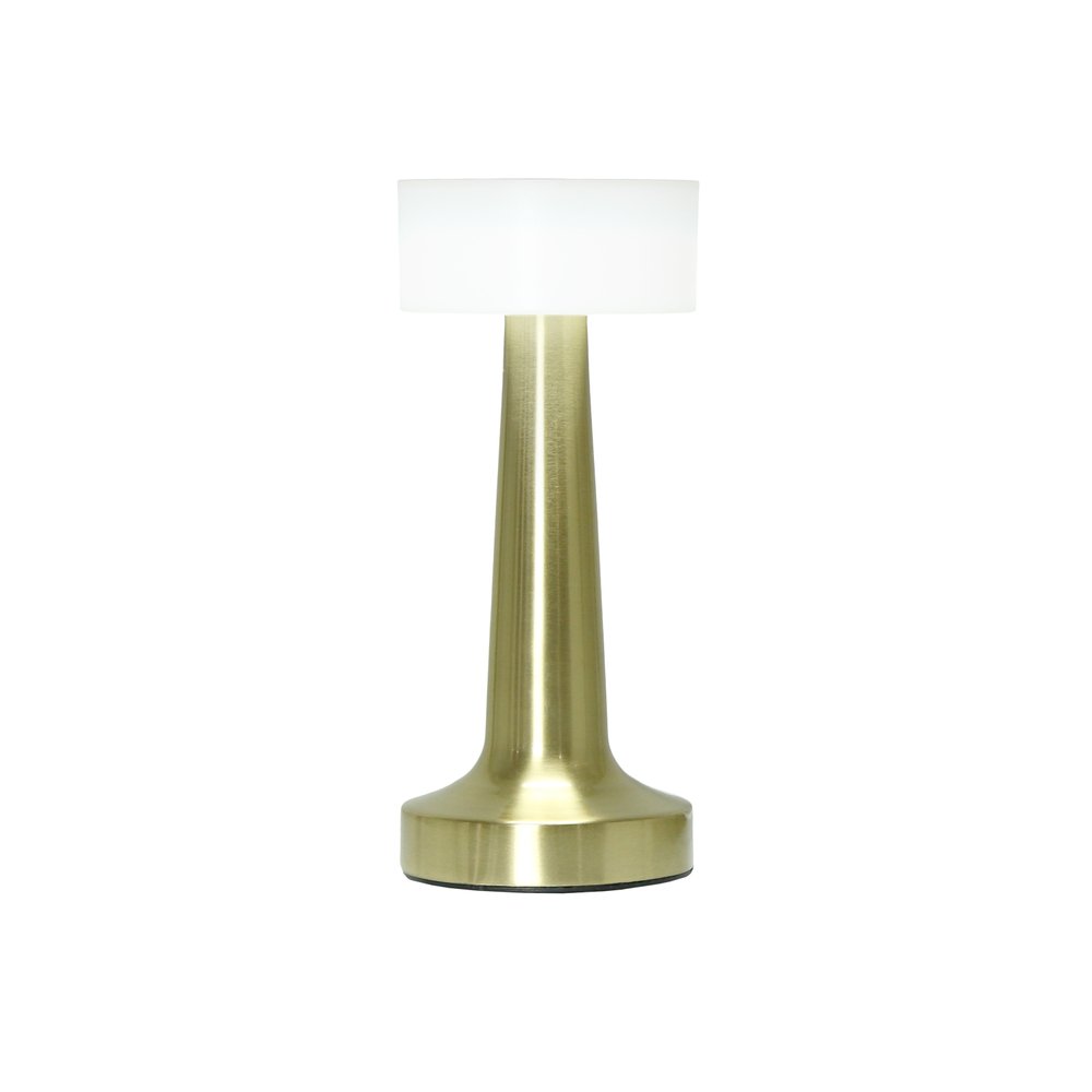 9" Gold Metal Lighthouse Table Lamp