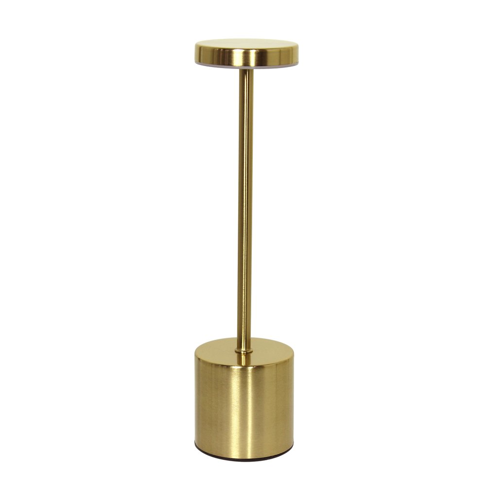 13" Gold Metal Table Lamp