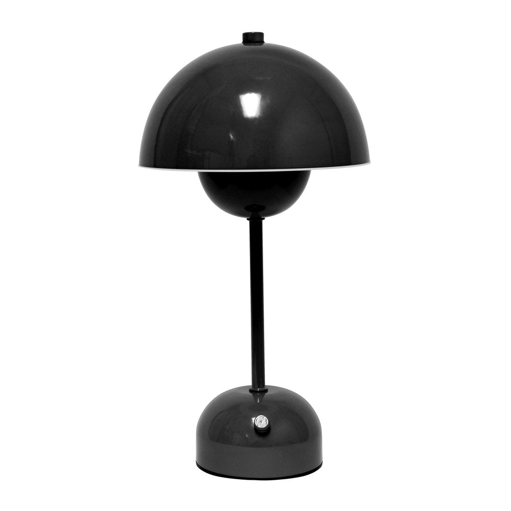 12" Black Metal Table Lamp