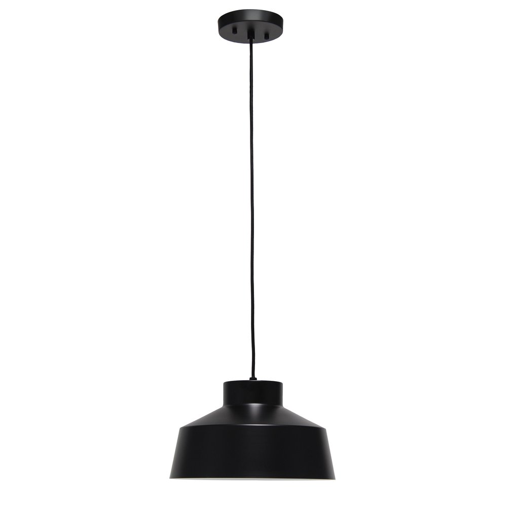 Black Iron Ceiling Light With Black Shades