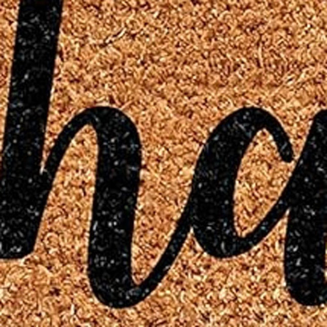 24" X 36" Brown And Natural Fall Happy Fall Y'all Outdoor Coir Door Mat HomeRoots