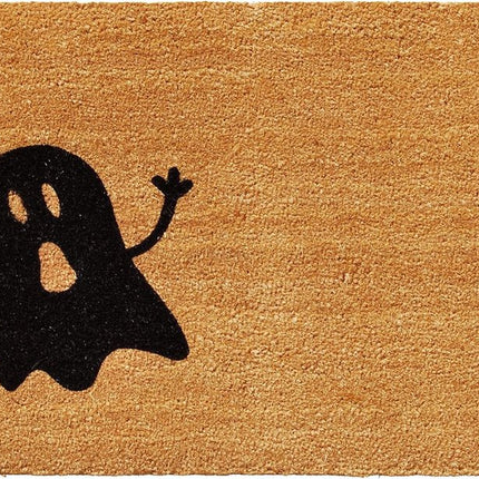 24" X 36" Natural And Brown Halloween Halloween Outdoor Coir Door Mat