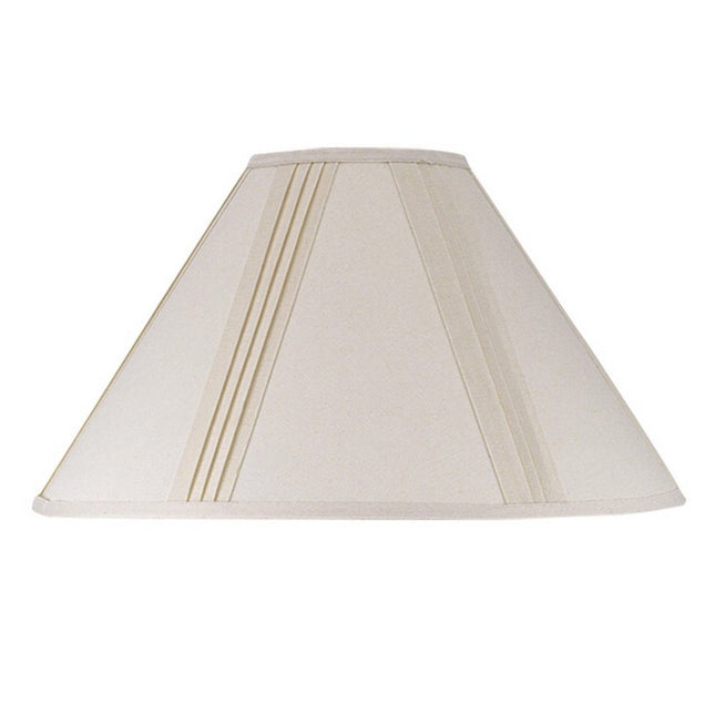 Off White Linen Pleated Empire Lamp Shade