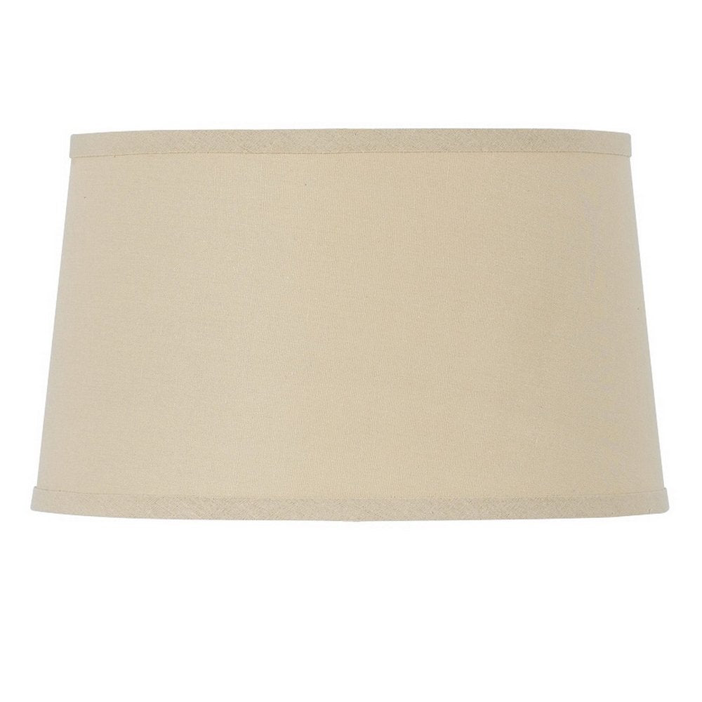 Tan Linen Drum Lamp Shade