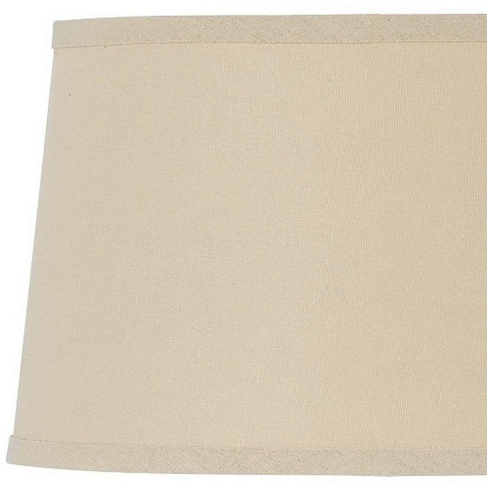 Tan Linen Drum Lamp Shade
