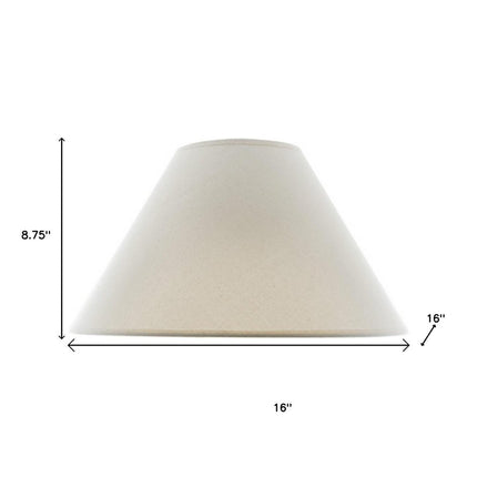 Off White Linen Plain Empire Lamp Shade