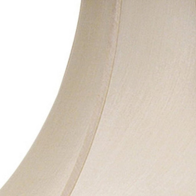 Pearl Silk Piped Bell Lamp Shade HomeRoots
