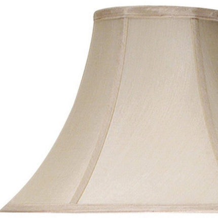 Pearl Silk Piped Bell Lamp Shade HomeRoots