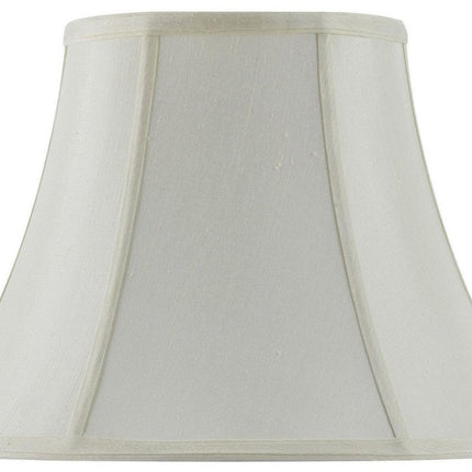 Eggshell Linen Piped Bell Lamp Shade HomeRoots