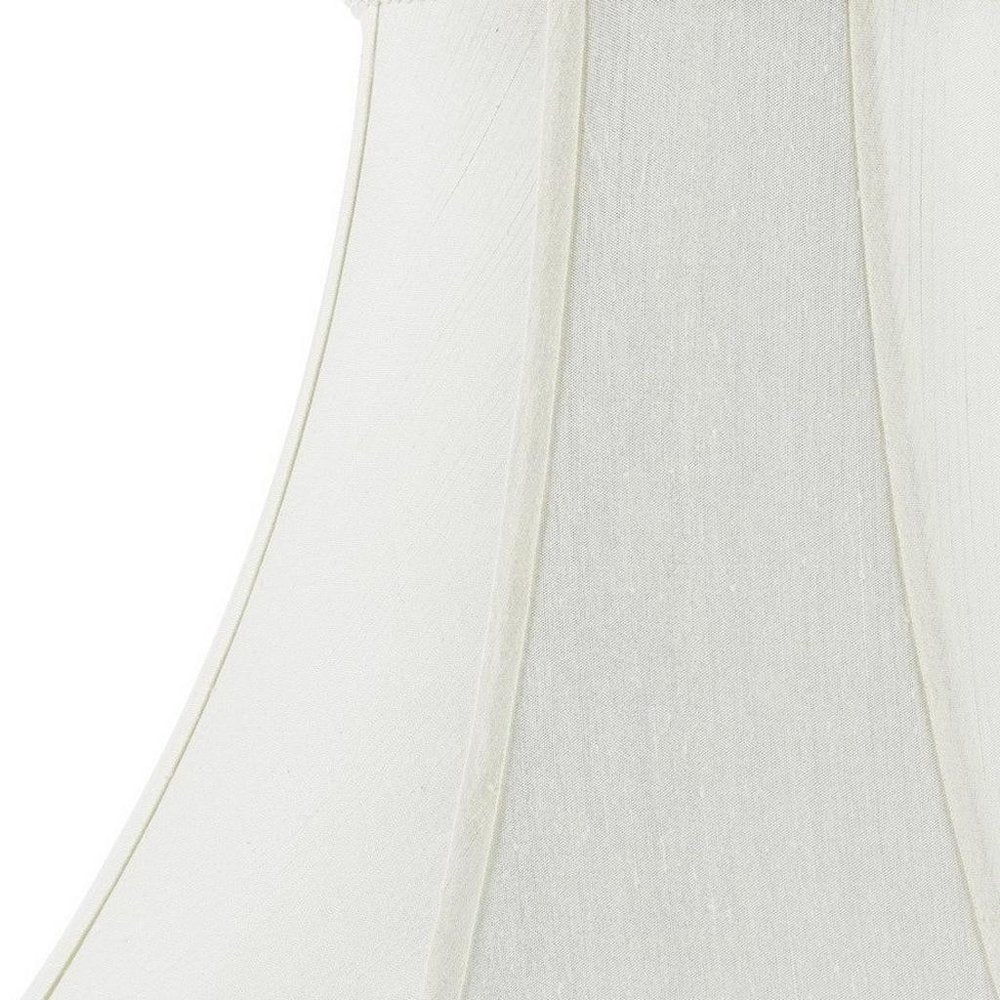 Eggshell Linen Piped Bell Lamp Shade