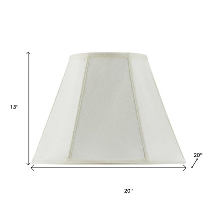 Eggshell Linen Piped Empire Lamp Shade HomeRoots