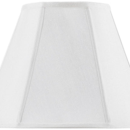 White Linen Piped Empire Lamp Shade HomeRoots