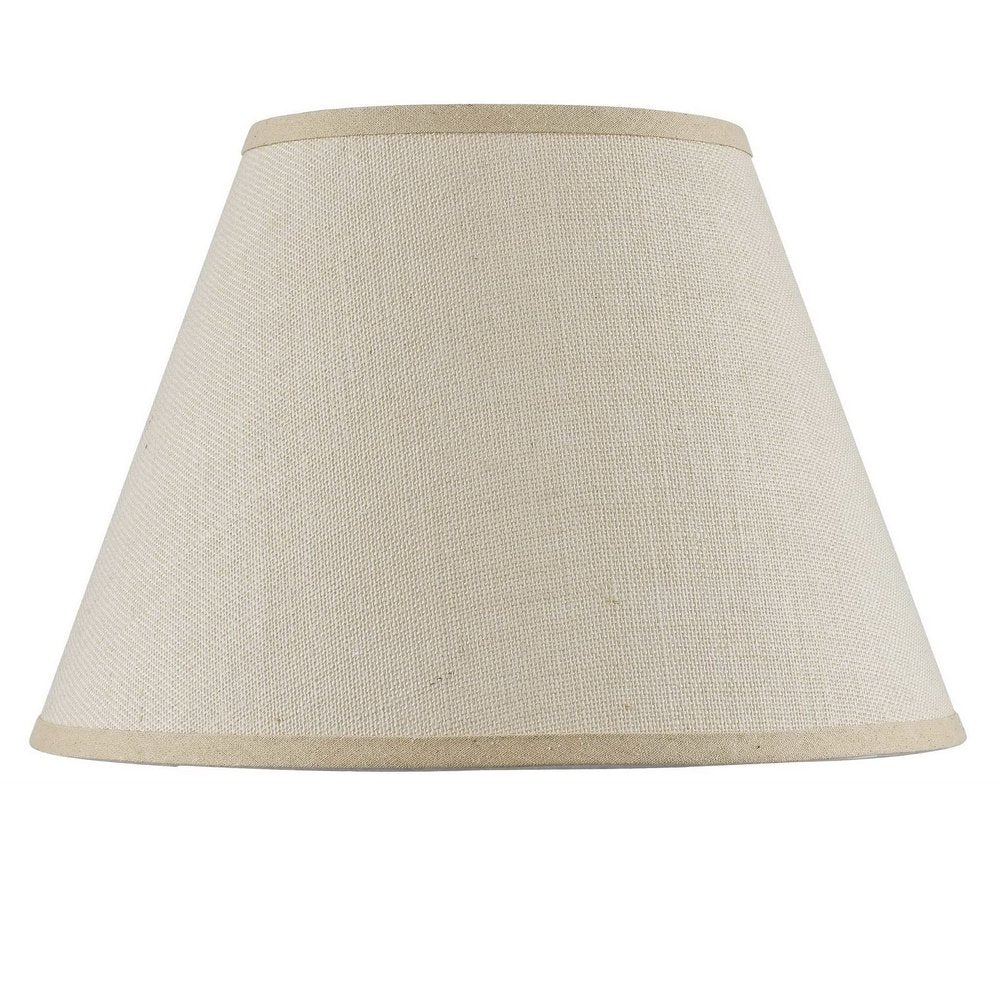 Light Brown Burlap Plain Drum Lamp Shade