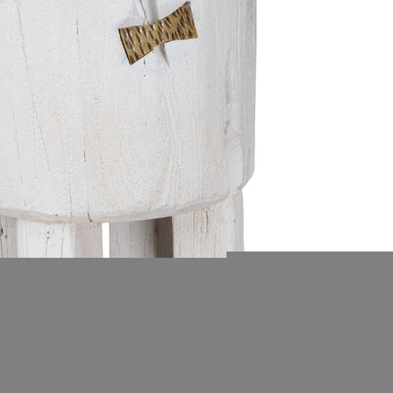 White Wood Pot Planter HomeRoots