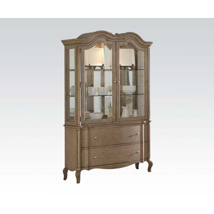 ACME 66054 Chelmsford Hutch & Buffet, Antique Taupe (1Set/2Ctn)
