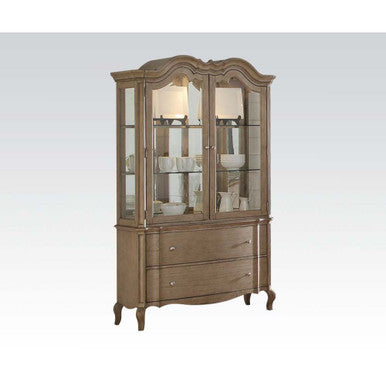 ACME 66054 Chelmsford Hutch & Buffet, Antique Taupe (1Set/2Ctn) ACME Furniture