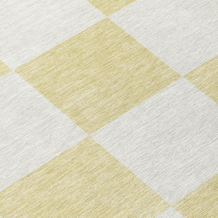 9' X 12' Wheat And Beige Geometric Washable Indoor Outdoor Area Rug HomeRoots