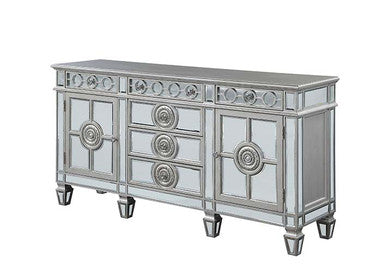 ACME 66164 Varian Server, Mirrored & Antique Platinum ACME Furniture
