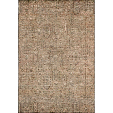 9' X 12' Terra Cotta And Copper Southwestern Washable Area Rug With UV Protection HomeRoots