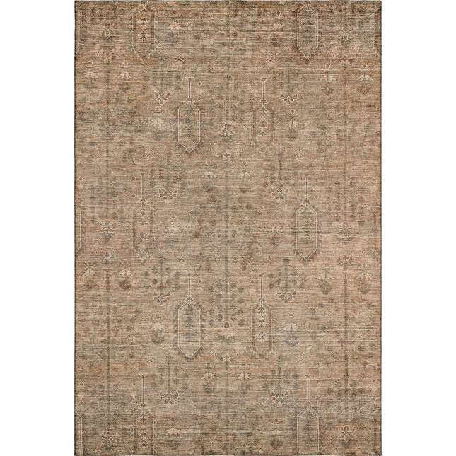 9' X 12' Terra Cotta And Copper Southwestern Washable Area Rug With UV Protection HomeRoots