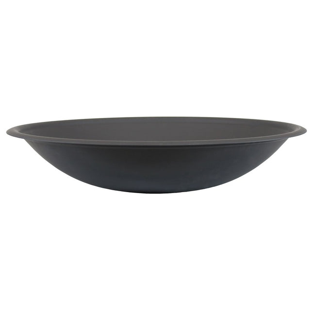 23" Black Steel Wood Burning Round Fire pit