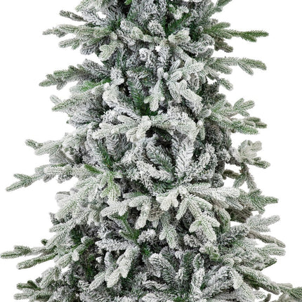 7' Slender Flocked Pine Christmas Tree HomeRoots