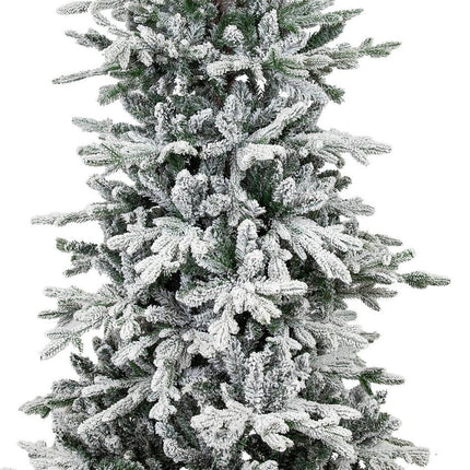 6' Slender Flocked Pine Christmas Tree HomeRoots