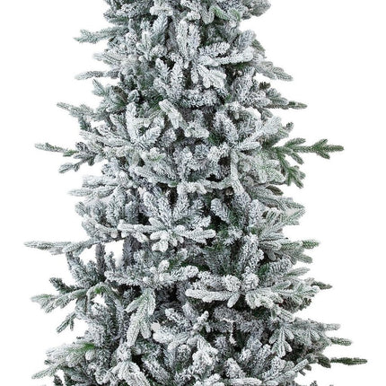 8' Slender Flocked Pine Christmas Tree HomeRoots