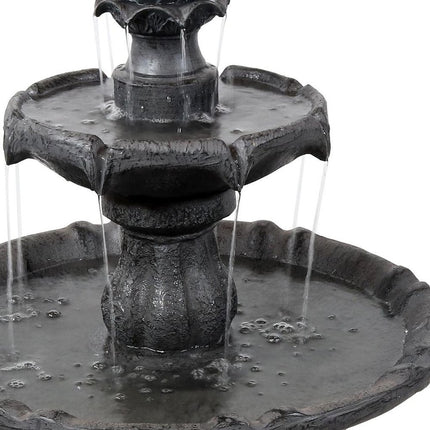 35" Black Heavy Duty Plastic Garden Art